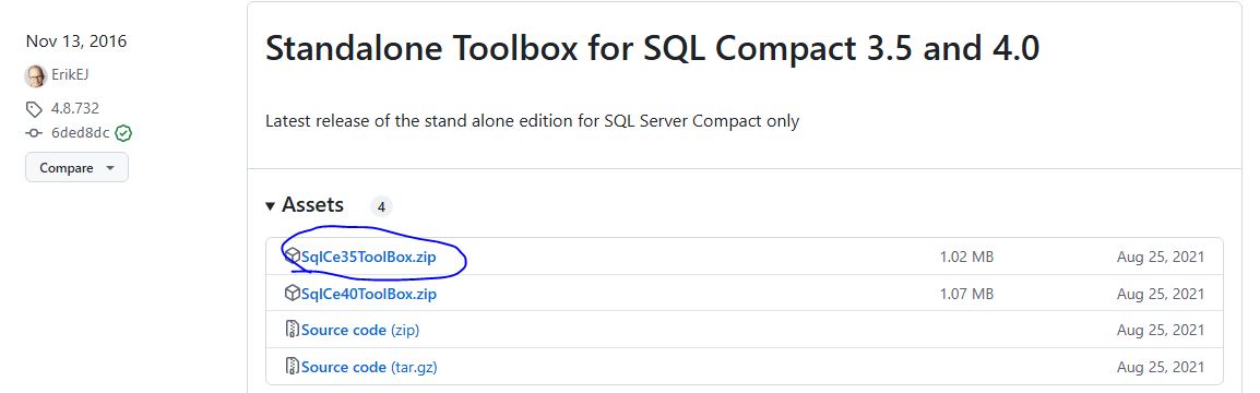 Standalone Toolbox for SQL Server Compact